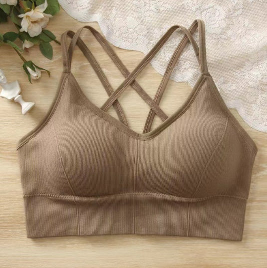 Women's Beautiful Back Tube Top Comfort Bra Without Steel Ring