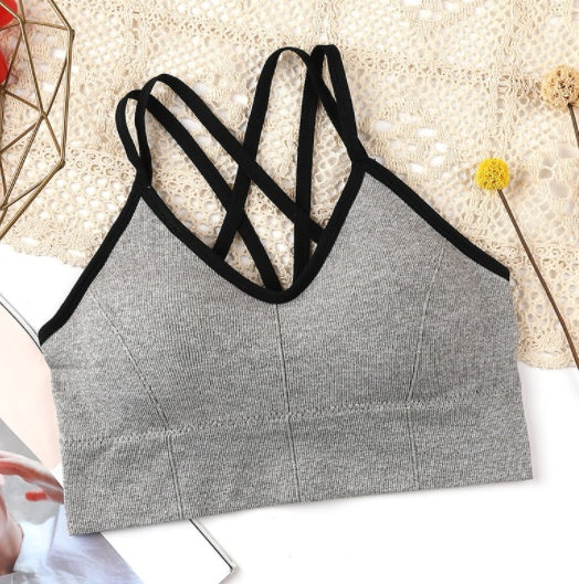 Women's Beautiful Back Tube Top Comfort Bra Without Steel Ring