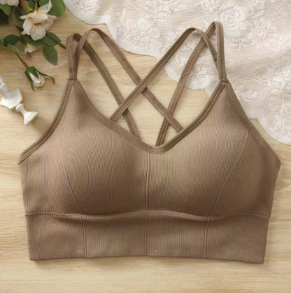 Women's Beautiful Back Tube Top Comfort Bra Without Steel Ring