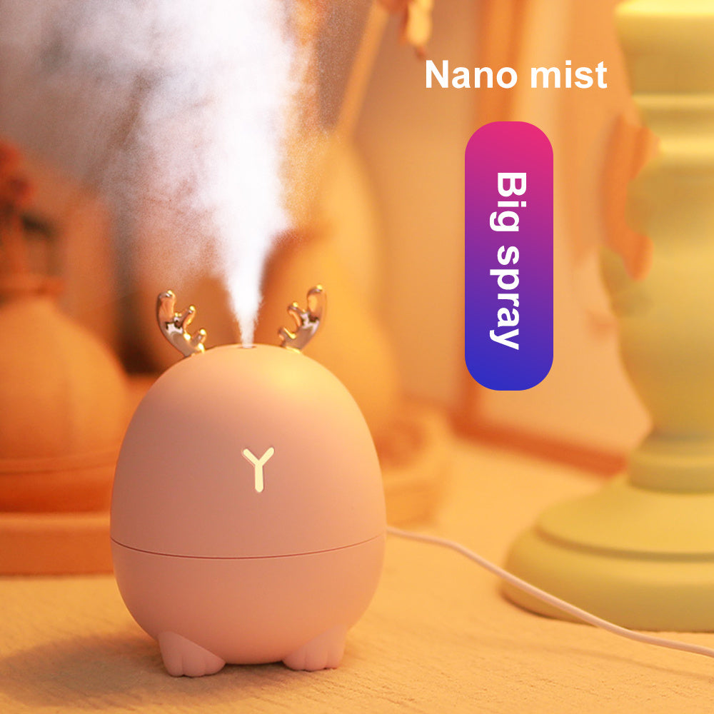 USB Cartoon Humidifier – Deer & Rabbit Design