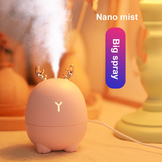 USB Cartoon Humidifier – Deer & Rabbit Design