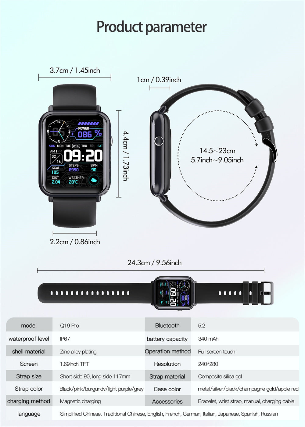 Smart Waterproof Watch – Fitness & Health Tracker